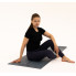 Килимок для йоги WCG Asana 173×61×0,4 см з розміткою для асан та чохлом, темно-зелений 