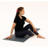Килимок для йоги WCG Asana 173×61×0,4 см з розміткою для асан та чохлом, темно-зелений 