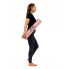 Килимок для йоги WCG Asana 173×61×0,4 см з розміткою для асан та чохлом, пастельно-рожевий 