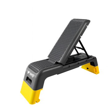 Степ-платформа с регулируемой спинкой WCG Pro + эспандеры