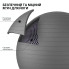 М’яч для фітнесу WCG Balance Pro 75 см Anti-Burst до 500 кг з насосом, фітбол для йоги, пілатесу та вагітних, графітовий