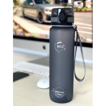 Спортивна Пляшка-Фляга для води WCG SPORT Tritan Grey 500 мл шейкер фітнес