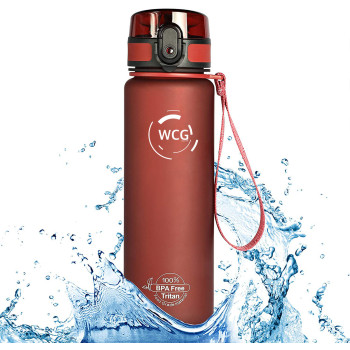 Спортивна Пляшка-Фляга для води WCG SPORT Tritan Red 1000 мл шейкер фітнес