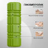 Масажний ролик WCG K3 Premium Foam Roller 42 см, салатовий, 3D рельєф, EVA, до 200 кг 