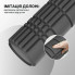 Масажний ролик WCG K3 Premium Foam Roller 42 см, чорний, 3D рельєф, EVA, до 200 кг 