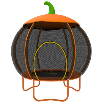 Дитячий батут із захисною сіткою WCG Pumpkin
