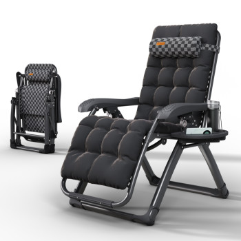 Кресло-шезлонг Zero Gravity WCG S14-PP Louis с полотном с шахматным рисунком + чёрный матрас