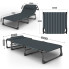 Розкладне ліжко шезлонг WCG FB-S02-PM + матрац з сітки 3D Air-Mesh 