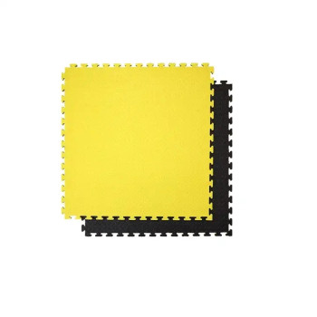 Мат-татами (Мат-пазл ласточкин хвост) WCG EVA 100х100х3 cm Жёлто-чёрный