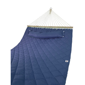 Двухместный гамак SOFT синий XXL 200x140 с планками WCG