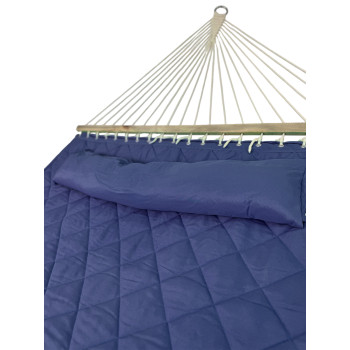 Двухместный гамак SOFT синий XXL 200x140 с планками WCG
