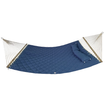 Двухместный гамак SOFT синий XXL 200x140 с планками WCG