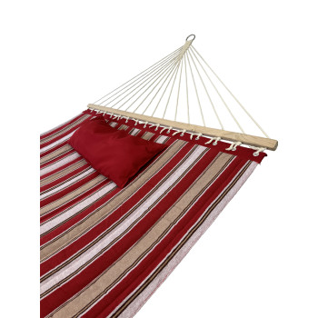 Гамак с планкой Siesta Red XXL 200х150 WCG Стеганная ткань + подушка