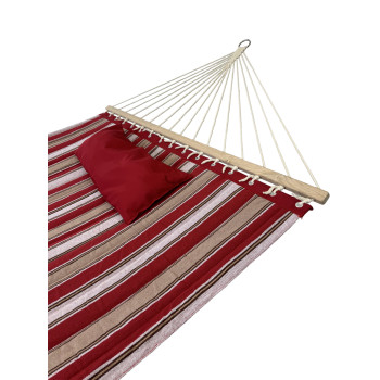 Гамак с планкой Siesta Red XXL 200х150 WCG Стеганная ткань + подушка