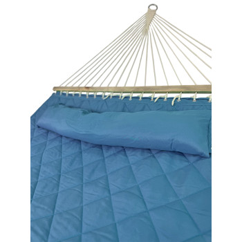 Двухместный гамак SOFT голубой XXL 200x140 с планками WCG