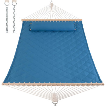 Двухместный гамак SOFT голубой XXL 200x140 с планками WCG