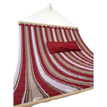 Гамак с планкой Siesta Red XXL 200х150 WCG Стеганная ткань + подушка