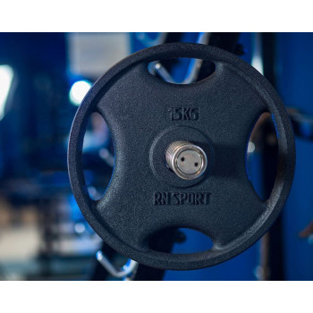 Диск RN-Sport 15 кг Ø51 мм для штанги із Quatro хватом. Чорний