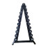 Гантельний ряд RN-Sport BLACK 1-10 кг зі стійкою