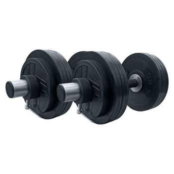 Гантелі гумові олімпійські RN-Sport (2 шт) по 31 кг.