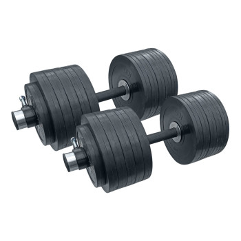 Гантелі гумові олімпійські RN-Sport (2 шт) по 62 кг.