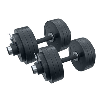 Гантелі RN-Sport 2×41 кг, обрезинені, олімпійські — комплект 82 кг