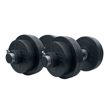 Гантелі гумові олімпійські RN-Sport (2 шт) по 36 кг.