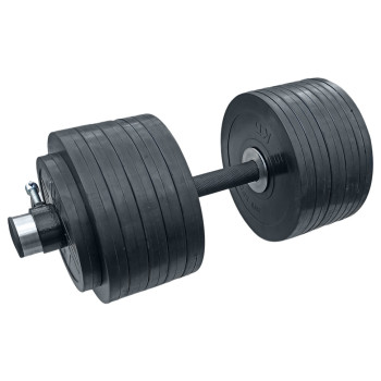 Гантель гумова олімпійська RN-Sport на 62 кг.