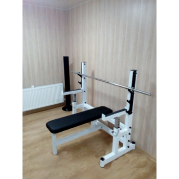 Лава для жиму RN classic prof + Олімпійська резинова штанга 100кг