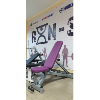 Професійна лавая для жиму RN-Sport Black Rock + Гумові гантелі по 31 кг.