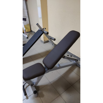 Професійна лавка зі стійками RN-Sport black rock + 4 грифі, 80 кг дисків