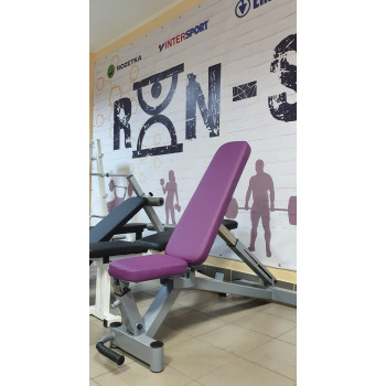 Професійна лавка зі стійками RN-Sport black rock + 4 грифі, 80 кг дисків