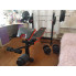 ТОП! Лавка для жиму ReadMeBlack + Штанга 83 кг, гриф W, гантелі RN-Sport