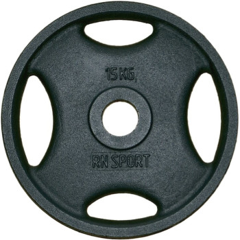 Диск RN-Sport металевий 15 кг Ø51 мм для штанги з хватом Quatro (RN_quatro 15-51)