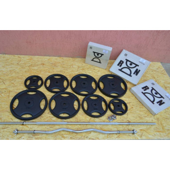 Металева штанга RN-Sport Quatro 105 кг (2х20,4х10,2х5,2х2.5,2х1.25+1.8 м) quatro27_105