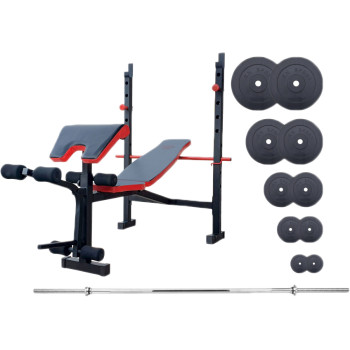 Лава для жиму RN-Sport ReadMeBlack + штанга 75 кг (RMB-75)