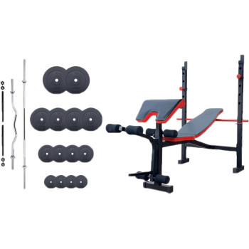 Лава для жиму RN-Sport ReadMeBlack + 4 грифи, 100 кг дисків (RMB-100)