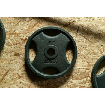 Олімпійська металева штанга RN-Sport Quatro 78 кг (2х15, 2х10, 2х5, 2х2.5 + гриф 1.8 м) (RN_Ch80)