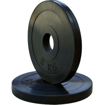 Штанга гумова RN-Sport 165 кг з олімпійським грифом 220 см (RN_OB165)