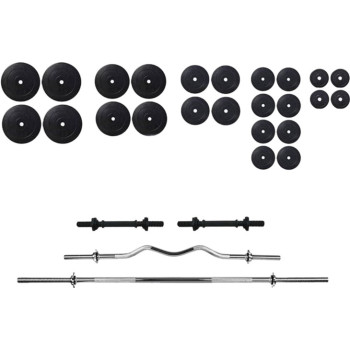 Набір RN-Sport штанги та 2 гантелі 160 кг (145х4gr) + Рукавички