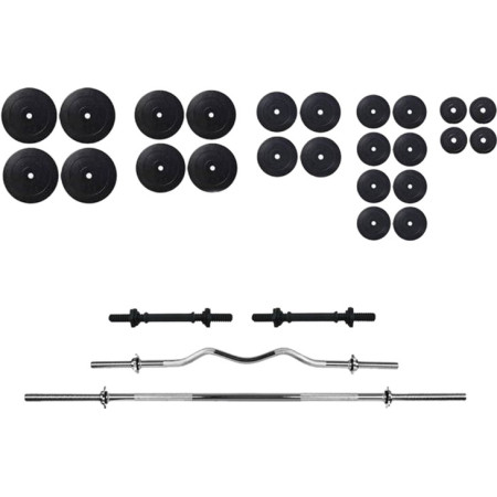 Набір RN-Sport штанги та 2 гантелі 160 кг (145х4gr) + Рукавички