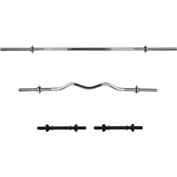 Набір RN-Sport штанги та 2 гантелі 160 кг (145х4gr) + Рукавички